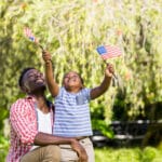 Video Gifts for Veterans and Active Duty Military Members, Boy With Flags